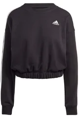 Krátká dámská crop mikina Adidas s pruhy