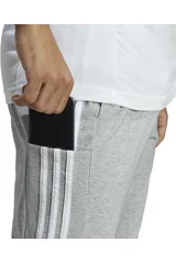 Pánsnké kalhoty Adidas Essentials Single Jersey Tapered Open Hem 3-Stripes