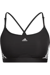 Sportovní podprsenka adidas Aeroreact Training Light-Support 3-Stripes