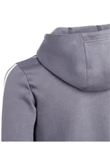 Světle šedá dětská mikina s kapucí Adidas