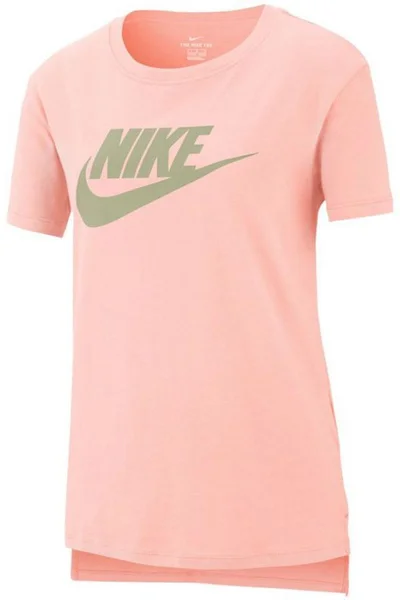 Dívčí růžové tričko Nike