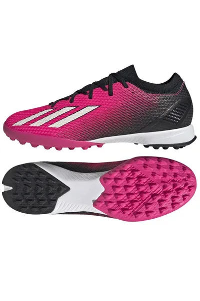 Pánské černo-růžové kopačky na umělou trávu X Speedportal.3 TF  Adidas