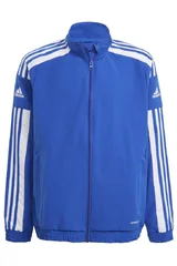 Modrá dětská tréninkové mikina se stojáčkem ADIDAS