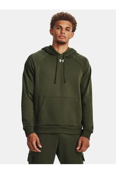 Khaki pánská mikina Under Armour s kapucí