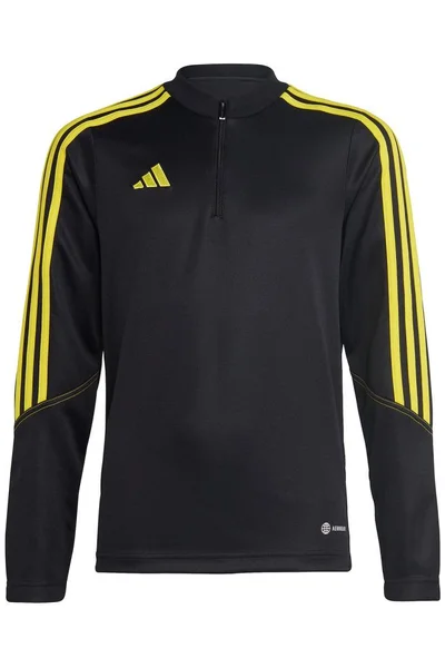 Černé tréninkové juniorská mikina Adidas
