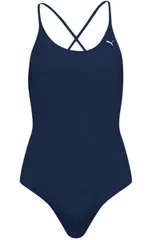 Dámské tmavě modré plavky Swim V-Neck  Puma