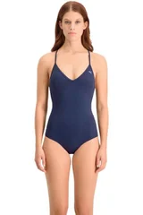 Dámské tmavě modré plavky Swim V-Neck  Puma