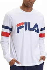 Oversized pánská bílá mikina s logem Fila