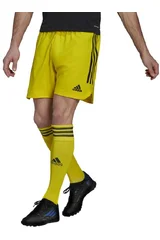 Žluté pánské fotbalové kraťasy Adidas