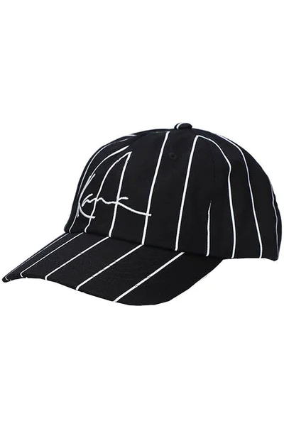 Pruhovaná unisex baseballová čepice Karl Kani
