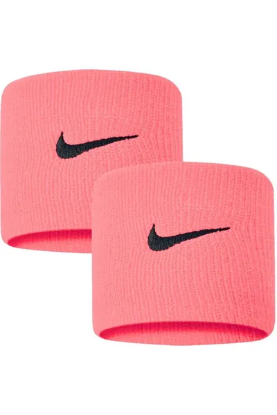 Růžové potítka Swoosh Nike (2 ks)