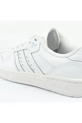 Dámské bílé koženené boty Adidas Rivalry Low