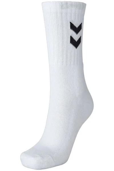 Unisex bílé vyšší ponožky Hummel