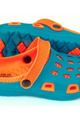 Dětské modro-oranžové nazouváky Aqua-speed