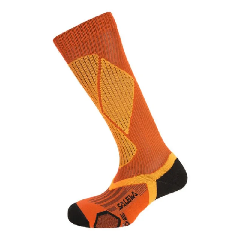Oranžové skialpinistické ponožky Salewa Ski Pro