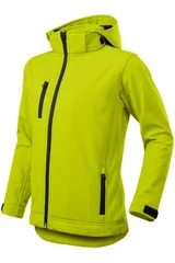 Dětská limetkově zelená softshellová bunda Softshell Performance Malfini