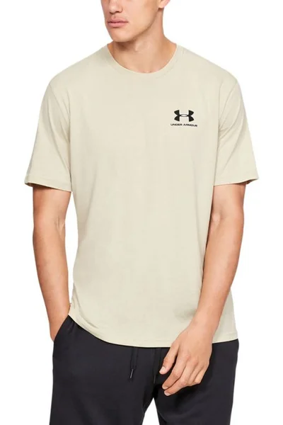 Sportovní pánské tričko HeatGear Under Armour béžové