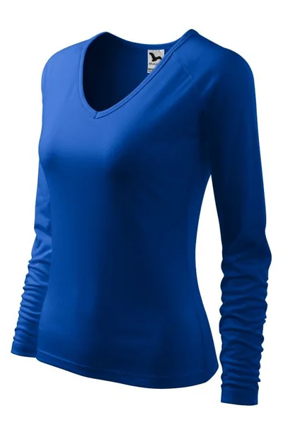Dámské modré tričko Malfini Elegance