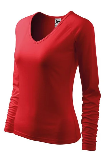 Dámské červené tričko Malfini Elegance