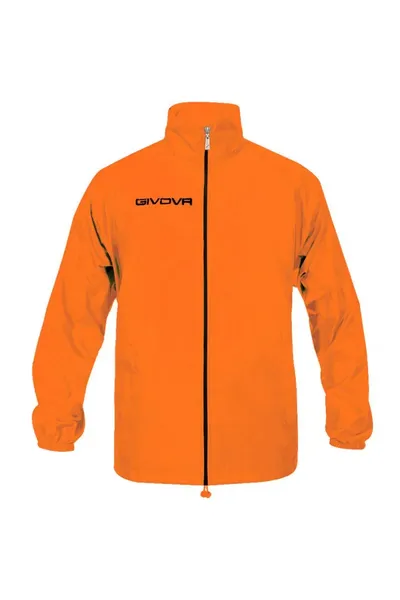 Unisex oranžová bunda do deště Rain Basico Fluo  Givova