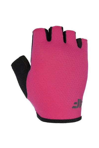 Unisex růžové cyklistické rukavice 4F