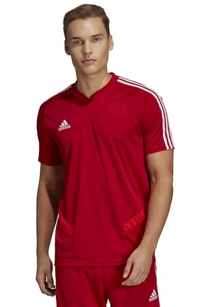 Pánské červené fotbalové tričko TIRO 19 Adidas