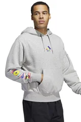 Pánská šedá mikina Pride Hoodie Adidas