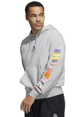 Pánská šedá mikina Pride Hoodie Adidas