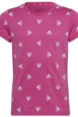 Dětské růžové tričko s krátkým rukávem Adidas
