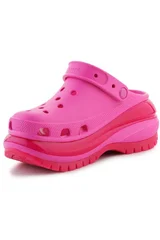 Dámské růžové boty Crocs na vysoké podrážce