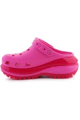 Dámské růžové boty Crocs na vysoké podrážce