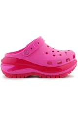 Dámské růžové boty Crocs na vysoké podrážce