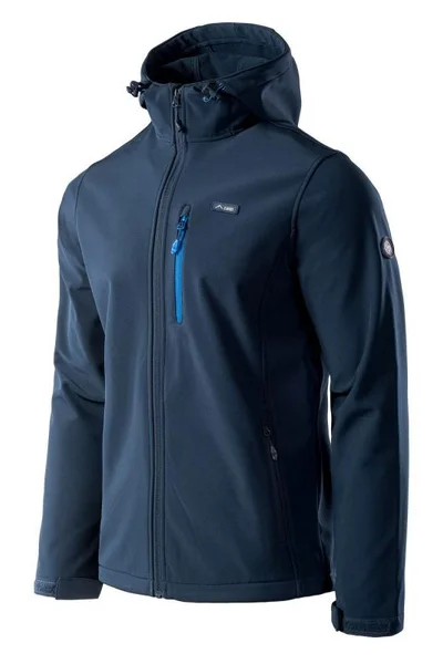 Pánská tmavě modrá softshellová bunda iver Elbrus