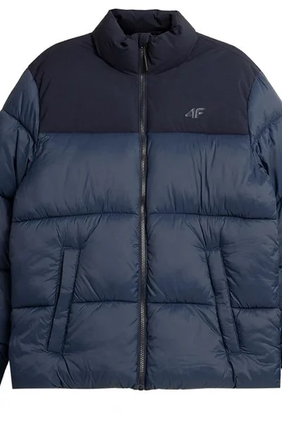 Pánská modrá zimní bunda  4F