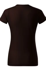 Dámské tmavě hnědé tričko Basic Malfini