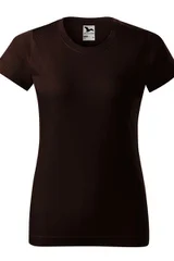 Dámské tmavě hnědé tričko Basic Malfini