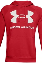 Pánská červená mikina Rival Fleece Big Logo HD  Under Armour