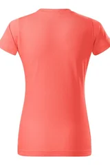 Dámské růžové tričko Basic Malfini