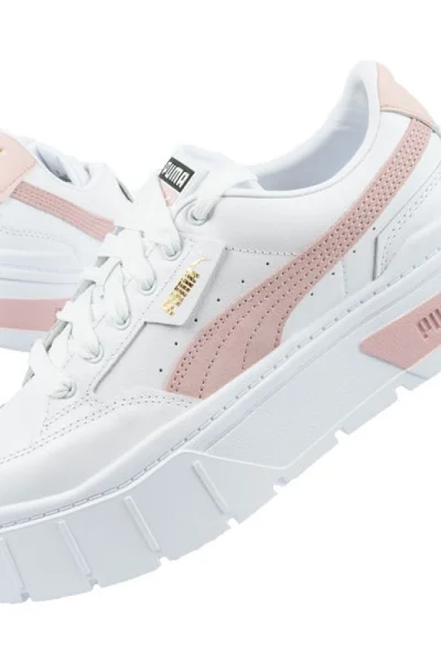 Dámské bílo-růžové tenisky Mayze Puma